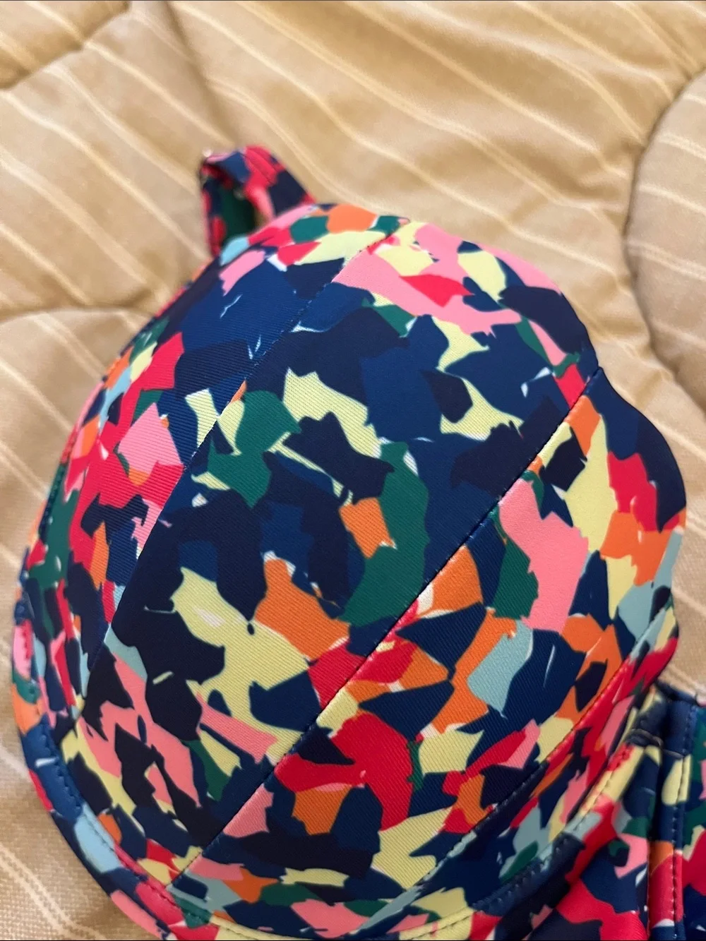 ❤️ 6 for 20 ❤️Colorful Abstract Print Bikini - Navy Base